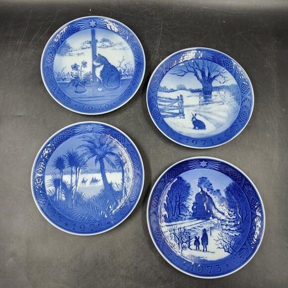 Royal Copenhagen Christmas Plates Full Set 1970–1979 | Porcelain | Collectables - Picture 2 of 5